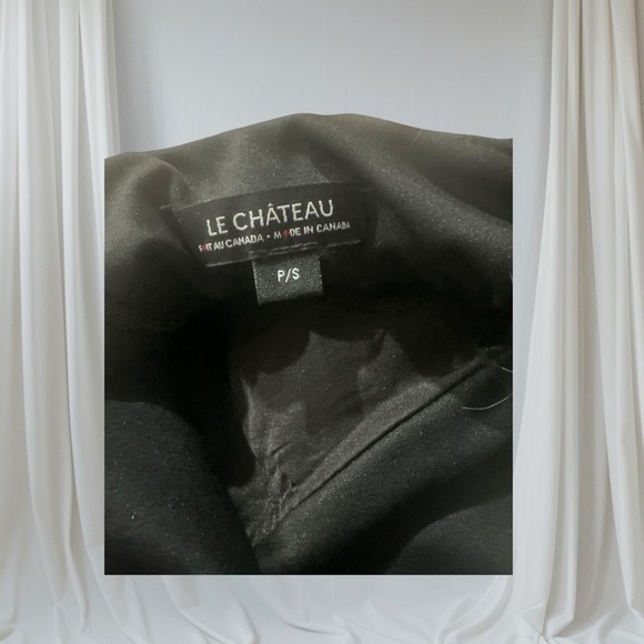 Le Chateau Black and White High Low Dress - Picture 4 of 4